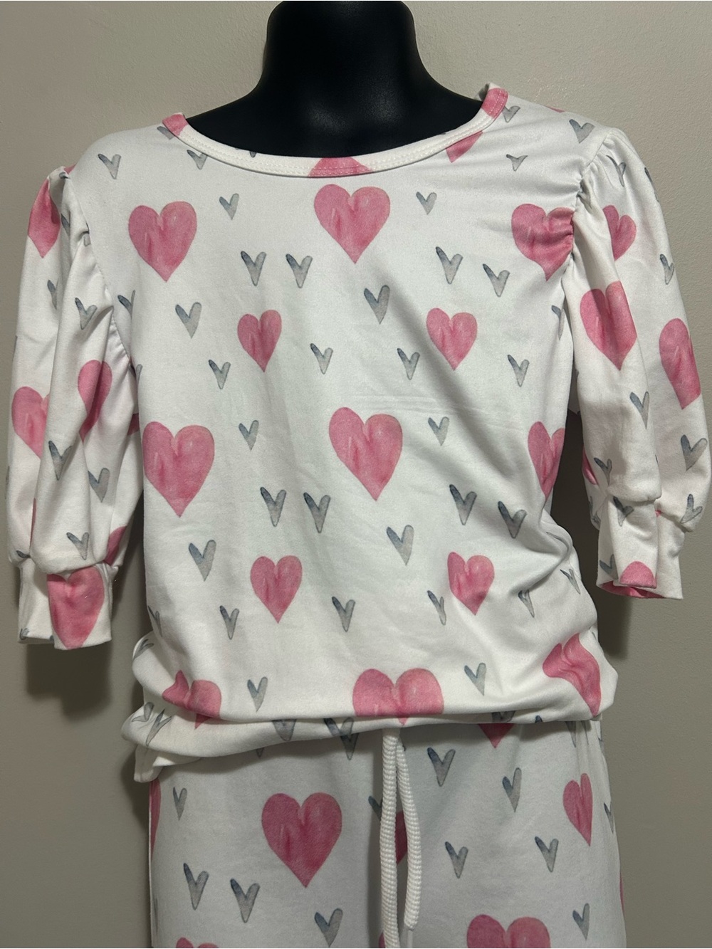 Heart Pattern Ruched Stack Leggings Set Colourful NWOT - Picture 5 of 10